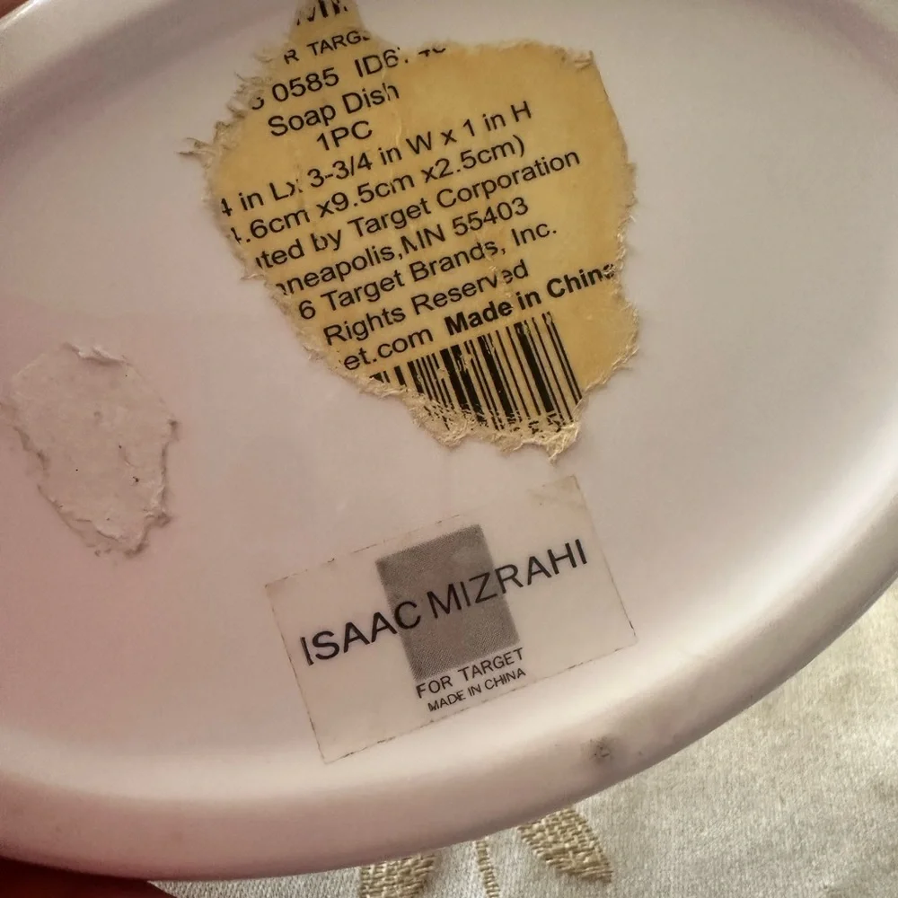 Isaac Mizrahi Butterfly Ceramic Soap Dish / Jewelry Catchall.